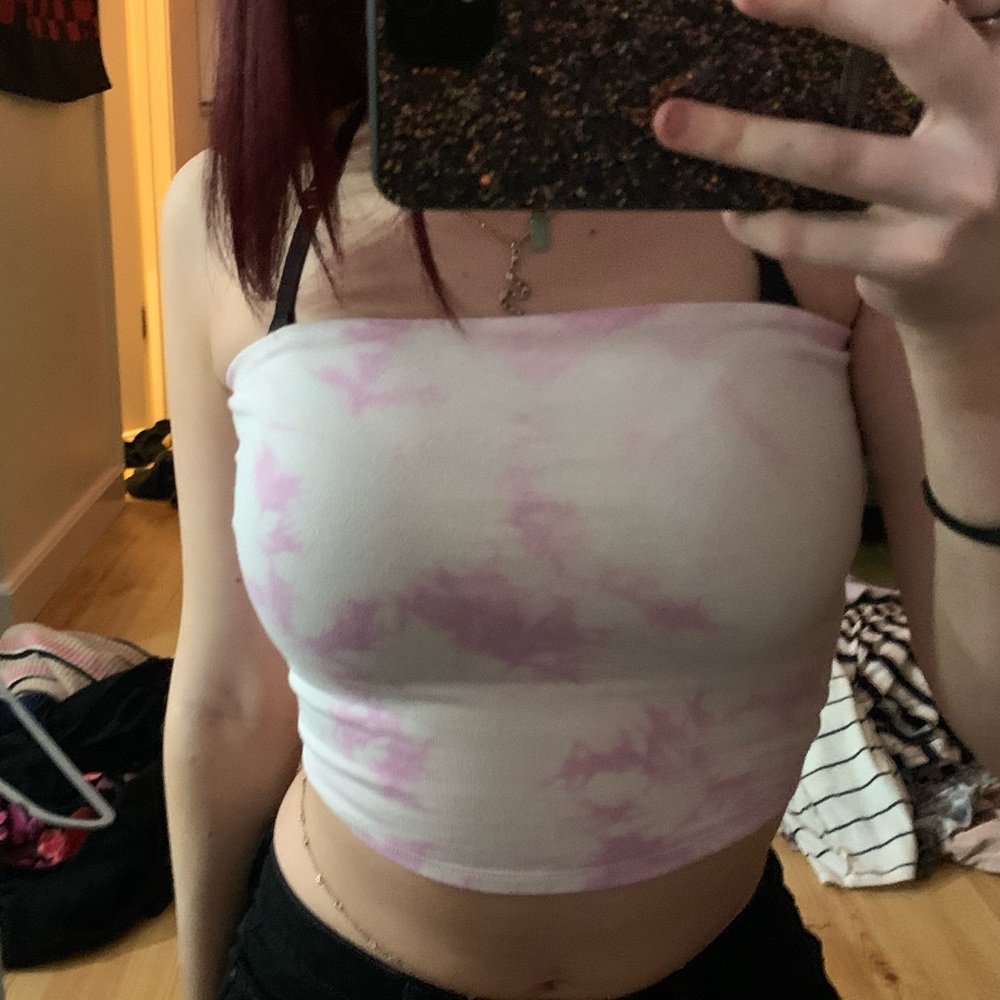 Tie dye tube top